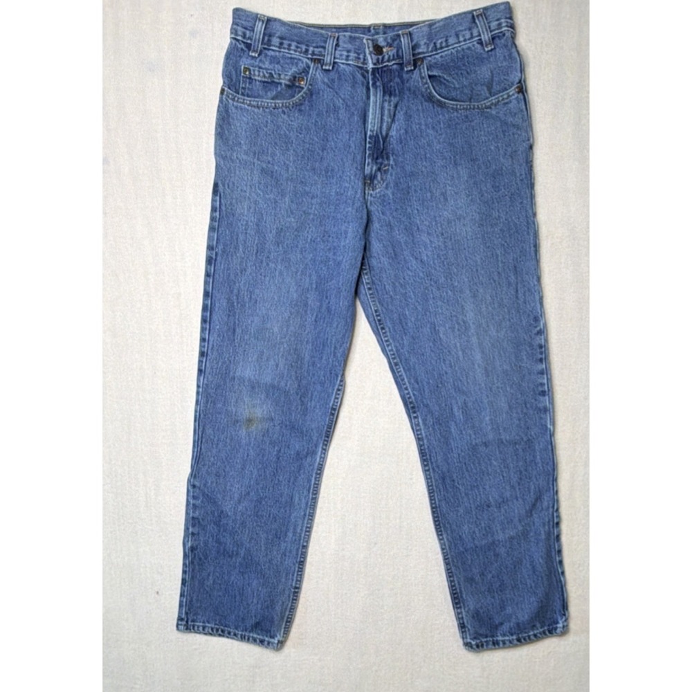 Kirkland Men's Straight Blue Medium Wash Denim Regular Fit 5-Pocket Jeans